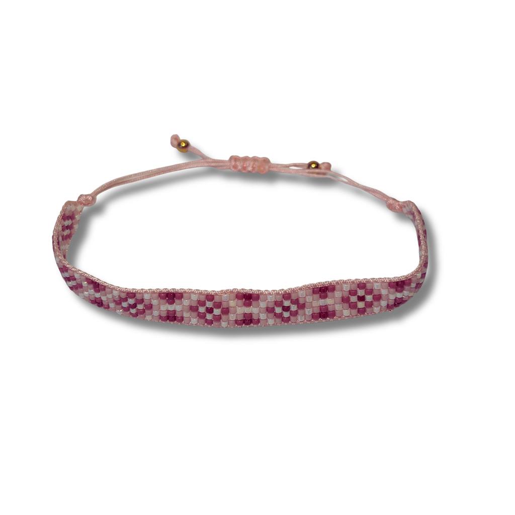 Blossom Harmony – Miyuki Armband Rosa