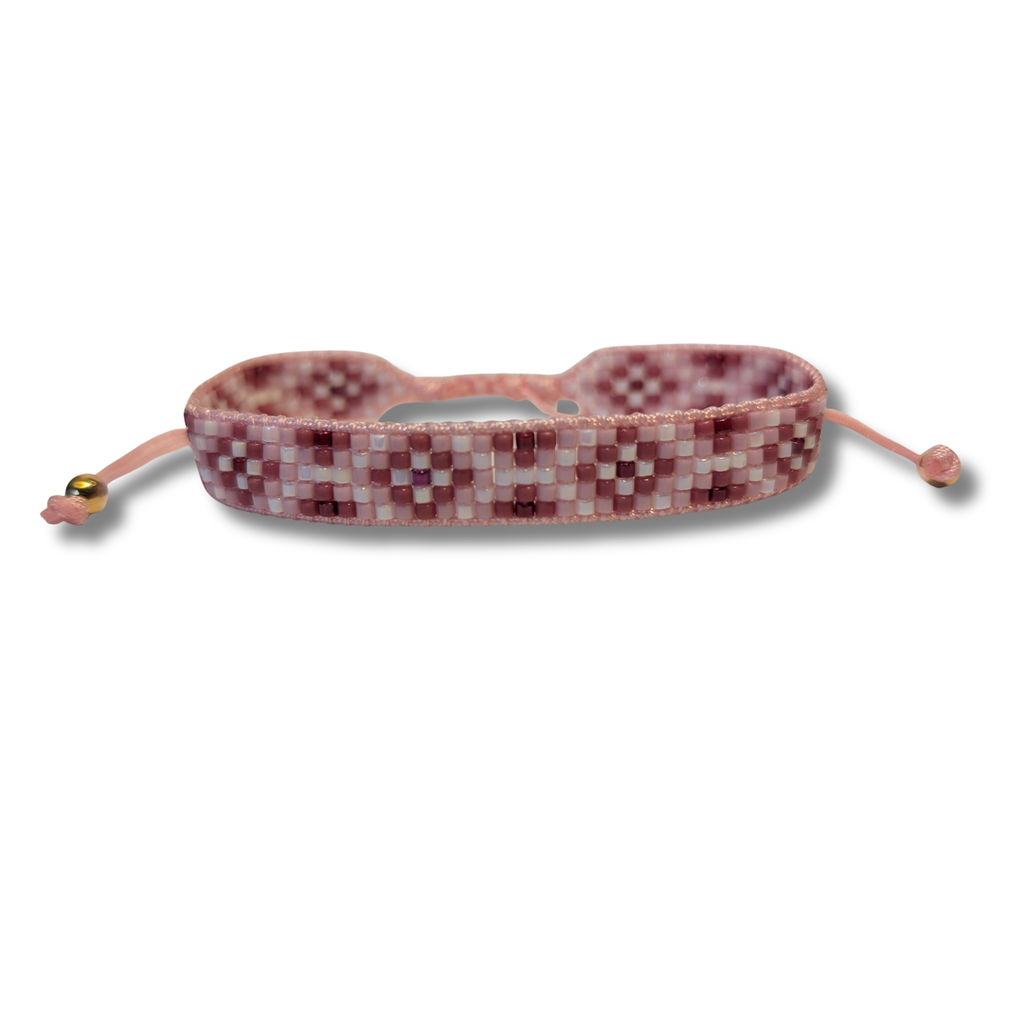 Blossom Harmony – Miyuki Armband Rosa