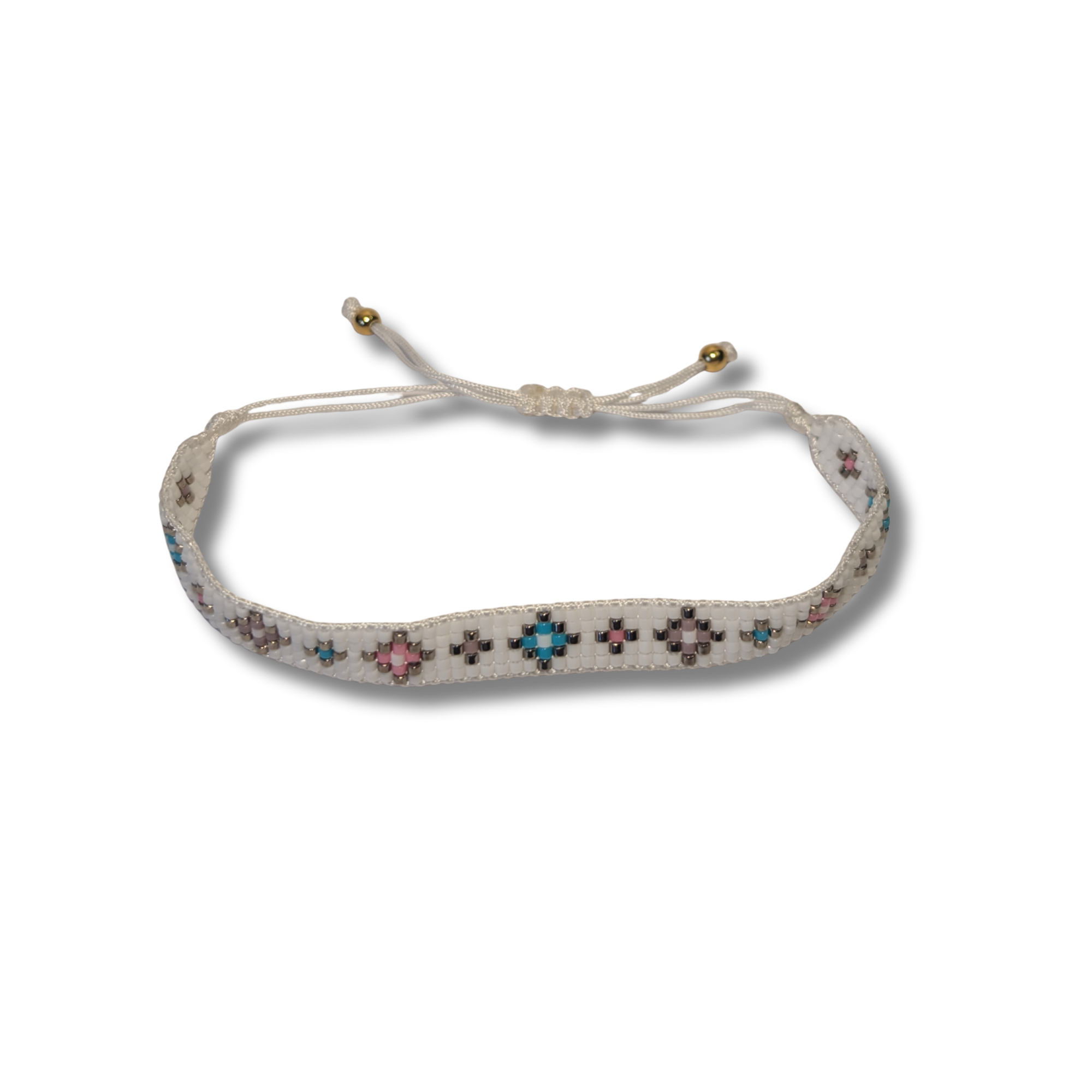 Crystal Pastel – Miyuki Armband Weiß / Pastell