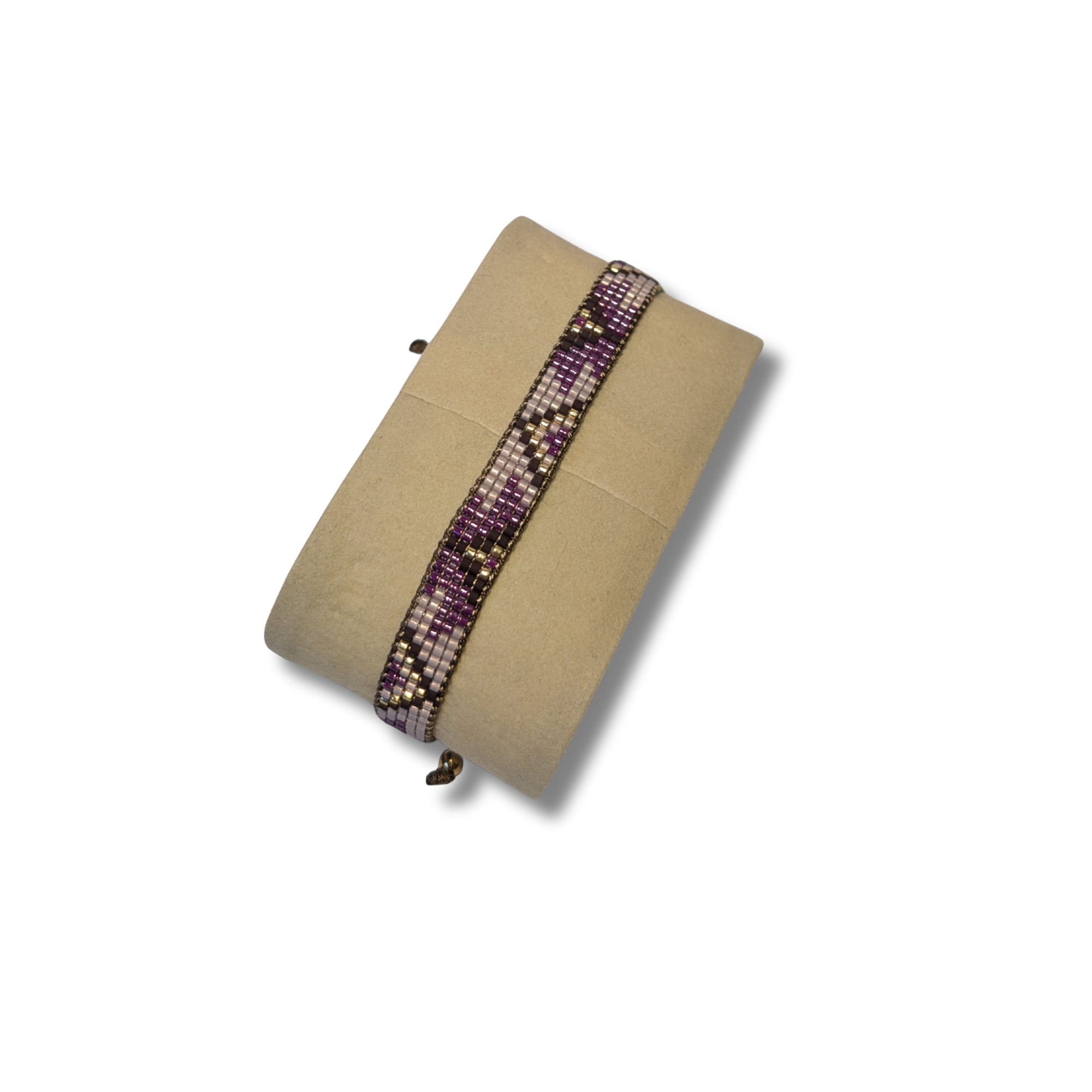Royal Amethyst – Miyuki Armband Violett / Gold