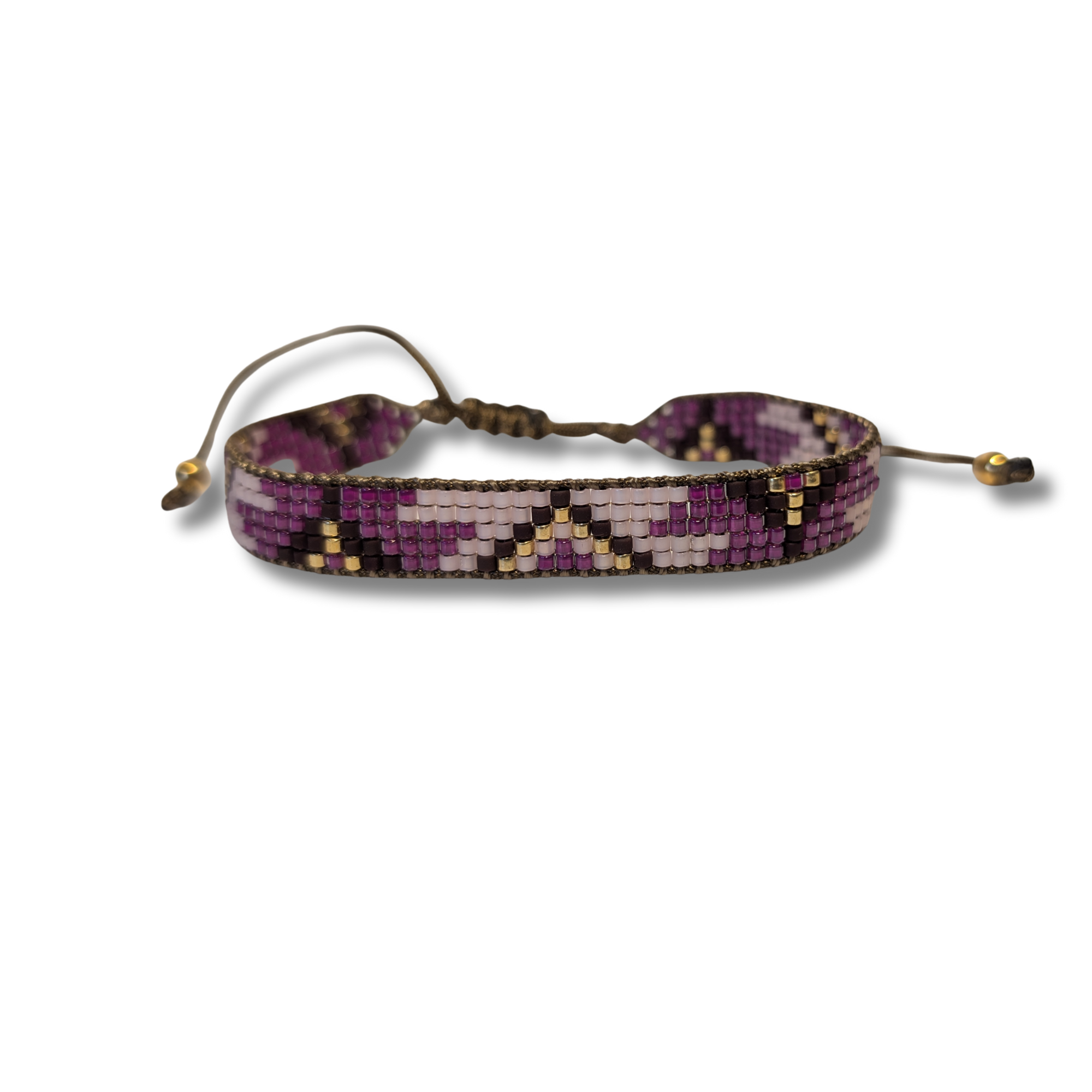 Royal Amethyst – Miyuki Armband Violett / Gold