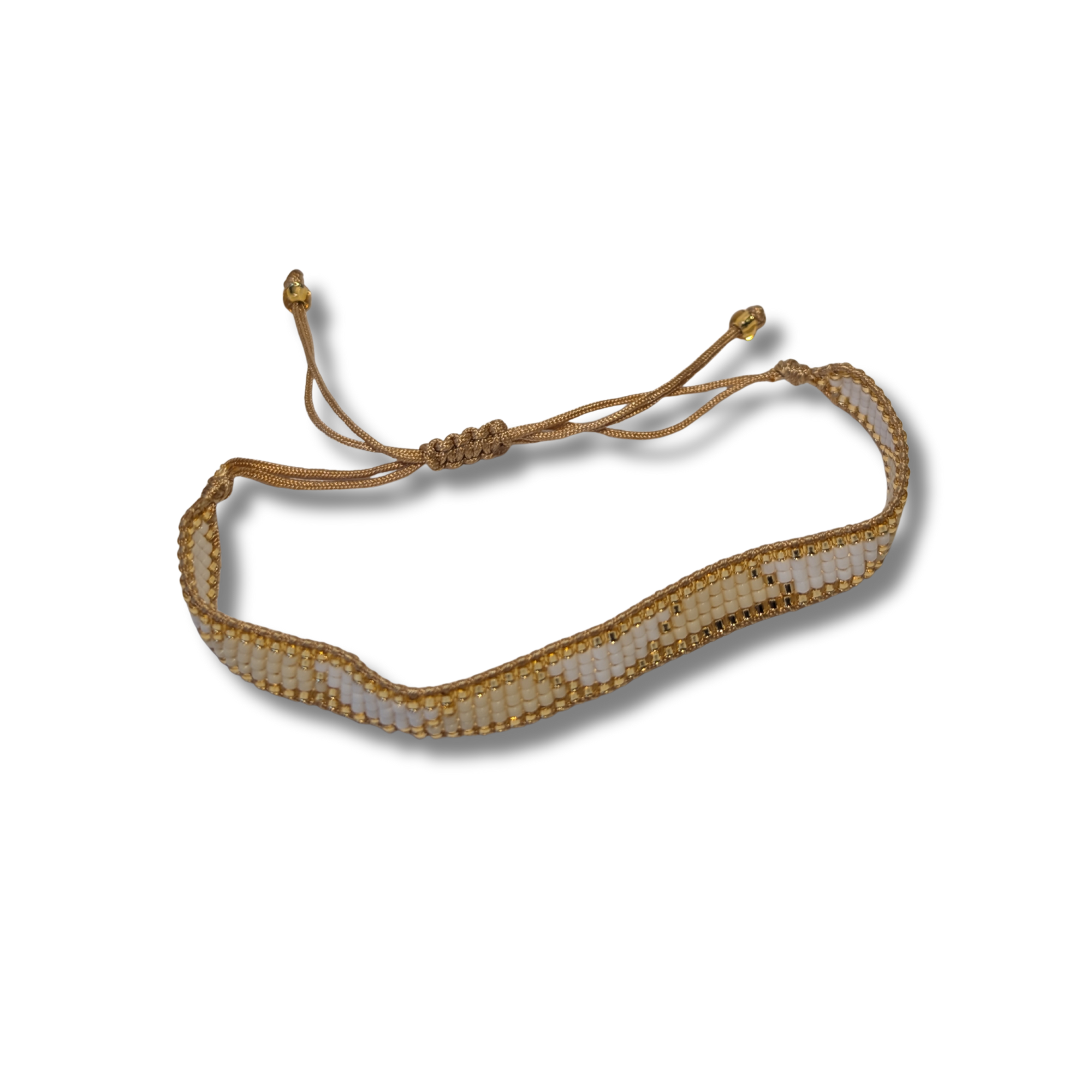 Golden Sand – Miyuki Armband Beige / Gold