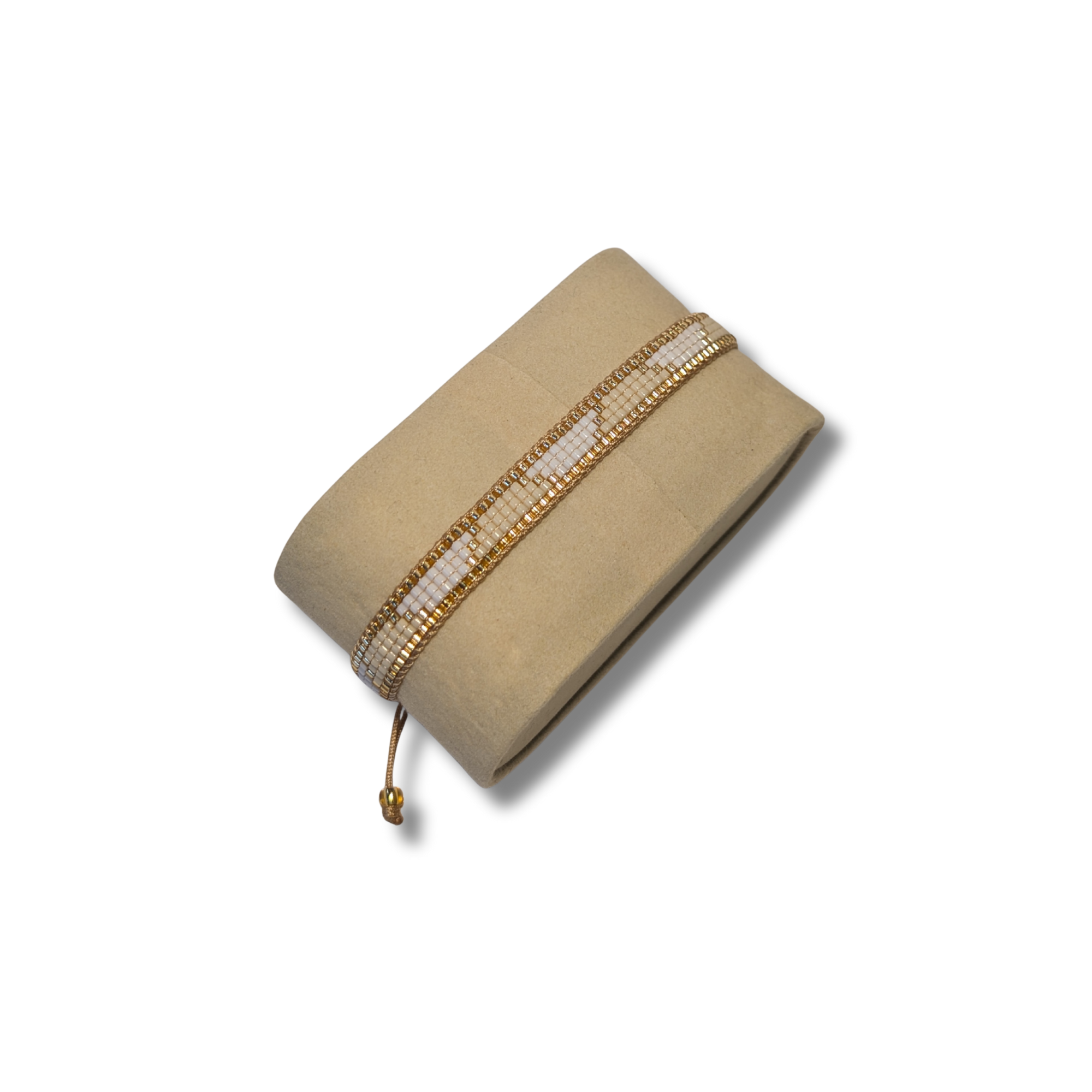 Golden Sand – Miyuki Armband Beige / Gold